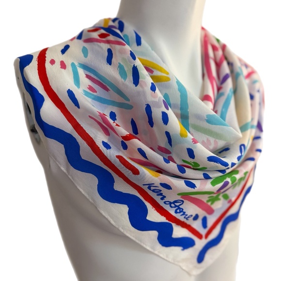 Ken Done 1985 100% Silk Scarf 🇦🇺 🇯🇵| Sydney Harbour Opera House Print - Picture 6 of 10